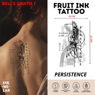 INKMELAB - PERSISTENCE Fruit Ink Temporary Tattoo 21X15 cm - Semi-Permanent Temporary Tattoo Lasts 3