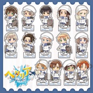 Hetalia WorldStars Winter Holiday Ver. Acrylic Standee & Keychain – Nation Figure Desk Decor Christm