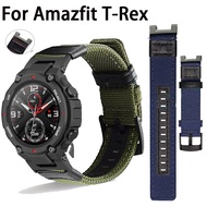 Nylon Canvas Strap For Huami Amazfit T-Rex 2 Smart Watch Band Sports Bracelet For Xiaomi Amazfit T-R