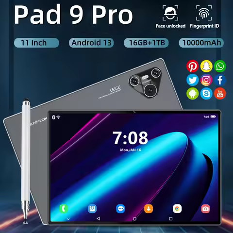 2025 New Original Tablet Pad 9 Pro HD 4K 16GB+1TB Snapdragon 8Gen2 Android 13 Tablet 5G Dual SIM WiF
