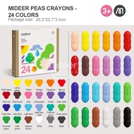 Mideer มิเดียร์ Peas Crayons สีเทียนน้องเล็ก รูปถั่ว จับถนัดมือ