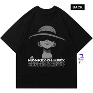 ONE PIECE ANIME T-SHIRT monkey D. LUFFY LUFFY LUFFY | JAPANESE ANIME T-SHIRT | T-shirt POLOS | BLACK