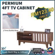 4FT TV Cabinet / TV Console/ Kabinet TV / TV Rack Cabinet / TV Media Storage Cabinet / Rak TV 4 Kaki