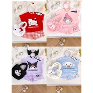 [Stock Clearance] Kuromi hello kitty melody kid budak girl boy Perempuan lelaki Pant and shirt set h