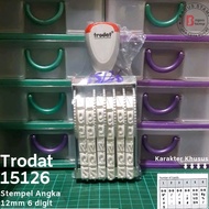Trodat 15126 15156 15186 6 Digit Manual Number Stamp