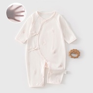 Newborn Jumpsuit Autumn Winter Monk Clothes 100 Cotton Boneless Baby Four Seasons Clothes Butterfly 