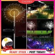 🍒CHERRY🍒 Outdoor Solar Fireworks Light 90LED/150LED LAMPU RAYA Solar Fireworks Light Solar Garden Li