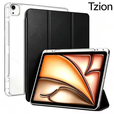 Magnetic Case for iPad Air 13 (M4/M3/M2) & iPad Pro 12.9 2022 2021 2020 2018 (6th/5th/4th/3rd), Tran