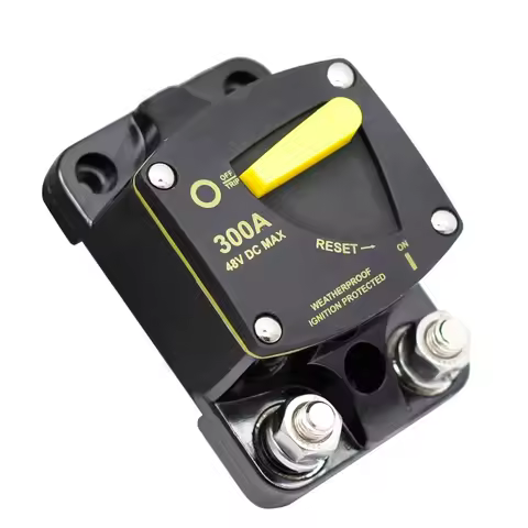 Waterproof 50A 60A 80A 100A 150A 200A 250A 300A AMP Circuit Breaker Fuse Reset 12-48V DC Car Audio A