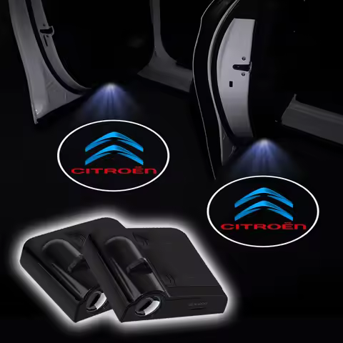 For Citroen C1 C3 C4 C5 6 2CV VTS Picasso Cactus RD3 C4L Car Door Welcome Courtesy Projector Lamp LE