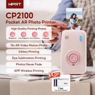 HPRT CP2100 Photo Printer AR Dye-Sublimation Bluetooth Wireless Portable Color Photo Printer