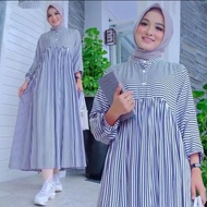 [AliShop] GAmis terbaru 2022 // Gamis lebaran // Dress maksi Soraya // Gamis matt cattoon motif salu