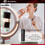 BUR_ Lapel Microphone Sensitive DSP Intelligent Noise Reduction Plug Play Professional 24GHz Wireless Microphone for Interview