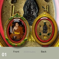 Lp Moon locket temple made by Lp Udomsap thai amulet Buddhism Religious collection pendants 333amule