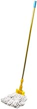 Gold, Microfiber Twist Mop Hand Release Washing Mop Floor Cleaning Dust Mops, Household Stainless Steel Mop Decoration