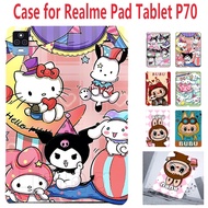 For Realme Pad Tablet P70 Soft TPU Shockproof Back Case BUBU Cute Cartoon Case Tablet Case Stylish W
