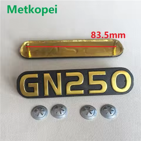 2pcs/set GN250 Metal Fuel Tank Label Side Cover Namplete Emblem For Wangjiang Suzuki 250cc GN 250 (a