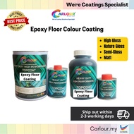 Epoxy Floor Coating Solid Color for all Concrete, Cement, Tiles, Steel, Aluminium surface. CARLOUR DIY