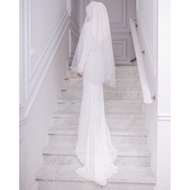 [SEWA] Belinda Dress Sewa baju nikah preloved Baju sewa offwhite Baju Akad nikah preloved hijabistahub