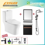 Sorento Bathroom One Piece Design Toilet Bowl WC Bathroom Stainless Steel Cabinet Package SRTWC8318-