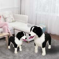 Border Collie Border Collie Simulasi Anak Patung Comel Anak Patung Boneka Mainan Haiwan Penjaga Keda