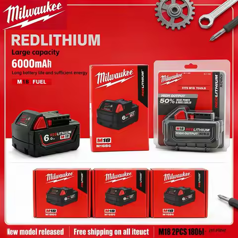 100% original Milwaukee M18 XC 18V 8.0Ah, for Milwaukee tool Rechargeable battery 18V 48-11-2830 073