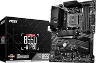MSI B550-A PRO ProSeries Motherboard (AMD AM4, DDR4, PCIe 4.0, SATA 6Gb/s, M.2, USB 3.2 Gen 2, HDMI/
