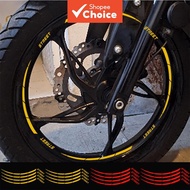 18-21 Inch Waterproof Reflective Motorcycle Car Rim Stripe Decals Stickers Easy Install Sport