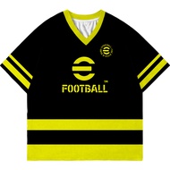 OVERSIZED EFOOTBALL JERSEY YELLOW BLACK PREMIUM DRY FIT MATERIAL