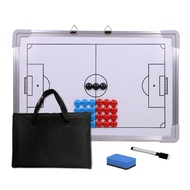 Magnetic Soccer Football Coach Board，Portable Clipboard Tactical Magnetic Board Kit W/Marker Pieces,