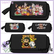 LAYOR1 Labubu Pencil Bag, Cute Cartoon Large Capacity Pencil Cases, Fashion Stationery Box