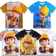 BOBOIBOY Children's Anime Print Shirt Summer Comfortable Breathable Short Sleeve Daily Fashion Boys' T-shirt