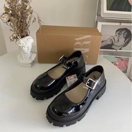 Zara Small Leather Shoes New Style French Thick-Soled Belt Buckle Mary Jane Shoes Japanese Style Preppy Style Single Shoes Women