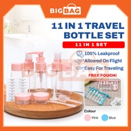 Travel Bottle Set Toiletries Botol Travel Container Refill Bottle Shampoo Bottle Travel Pump Bottle 
