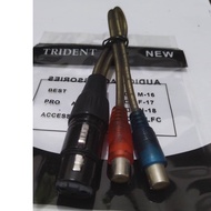 XLR FEMALE TO 2RCA FEMALE 1FEET for processor use
