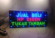 tulisan lampu led / led sign jual beli hp tukar tambah new