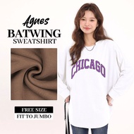BATWING BLOUSE SHIRT  FASHION SWEATSHIRT WOMEN