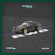 Tarmac Works Porsche RWB 964 Green With Purple Side Mirror (Diecast 1/64)
