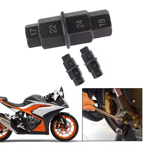 Professional 4-In-1 17 19 22 24mm Motorcycles Hex Axle Tool Antirust Versatile Multifunction Multi P