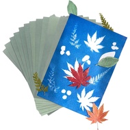 Kit Kertas Cyanotype Mecefeno, Kit Lembaran Cetakan Matahari Cyanotype Sun Print Paper 5.8 x 8.3 Inc
