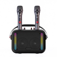 ลำโพงบลูทูธไร้สายขนาดใหญ่พิเศษคุณภาพสูงพร้อมไมโครโฟนคู่ คาราโอเกะ รองรับการเชื่อมต่อ Bluetooth USB T