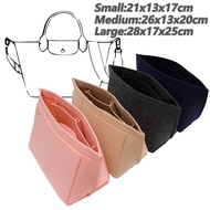 Multi-Pocket Longchamp Bag Liner Bag Portable Travel Purse Organizer Felt Cloth Insert Bag for Women Handbag Cosmetic Insert Bags fit all Bag Multi-purpose Make up Storage Bag