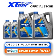 HYUNDAI XTEER D800 C3 5W30/5W40 (1L/6L) Fully Synthetic Engine Oil API SN Plus for Diesel/Petrol Veh