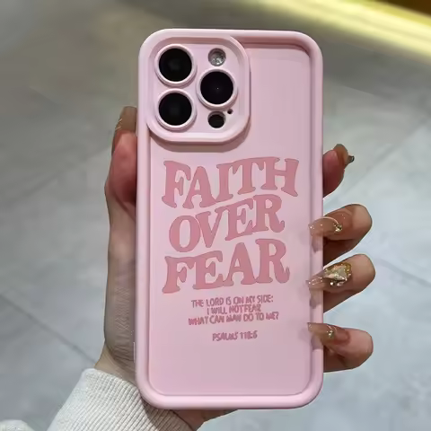 1 pink alphabet quote simple pattern phone case for iPhone 11 12 13 14 15 Pro Max 16 series