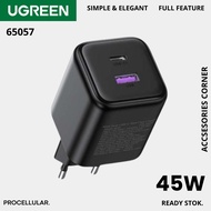 Ugreen GaN 45W Fast Charging Dual Port USB Charger Adapter A + Type C 65057