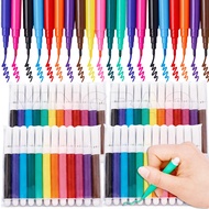 12-60pcs 6/12Colored Mini Washable Graffiti Watercolor Pen Painting Pen Markers Drawing Colorful Mar