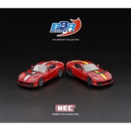 <UNSEAL> BBR 1.64 Ferrari 812 Competizione F1-75 Matte Red w/ Yellow Stripe Hobby Expo China Exclusi