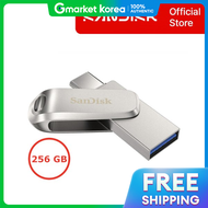 Sandisk | Sandisk Official Seller Ultra Dual Drive Luxe 256Gb USB Flash Drive Silver (Sdddc4-256G-G4