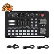 F998 Sound Card Microphone Sound Audio Interface Mixer Sound Card Mixing Console Amplifier for Phone