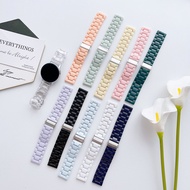 适用GT3 Pro三珠陶瓷树脂表带watch2表链20/22mm女糖果色Suitable for GT3 Pro Three-bead Ceramic Resin Watch Strap Watch2